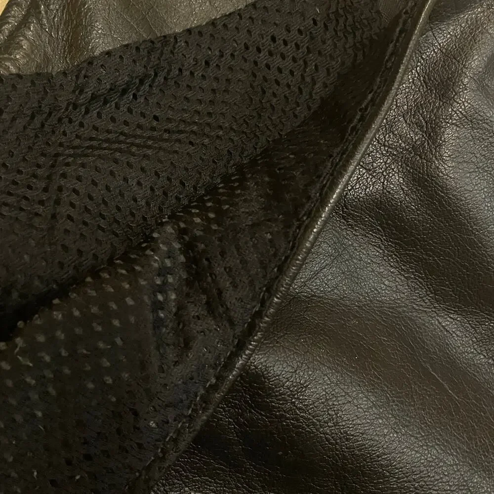 Vintage Leather Motorcycle Chaps | YKK Zippers, Mesh Lined, Adjustable Waist
